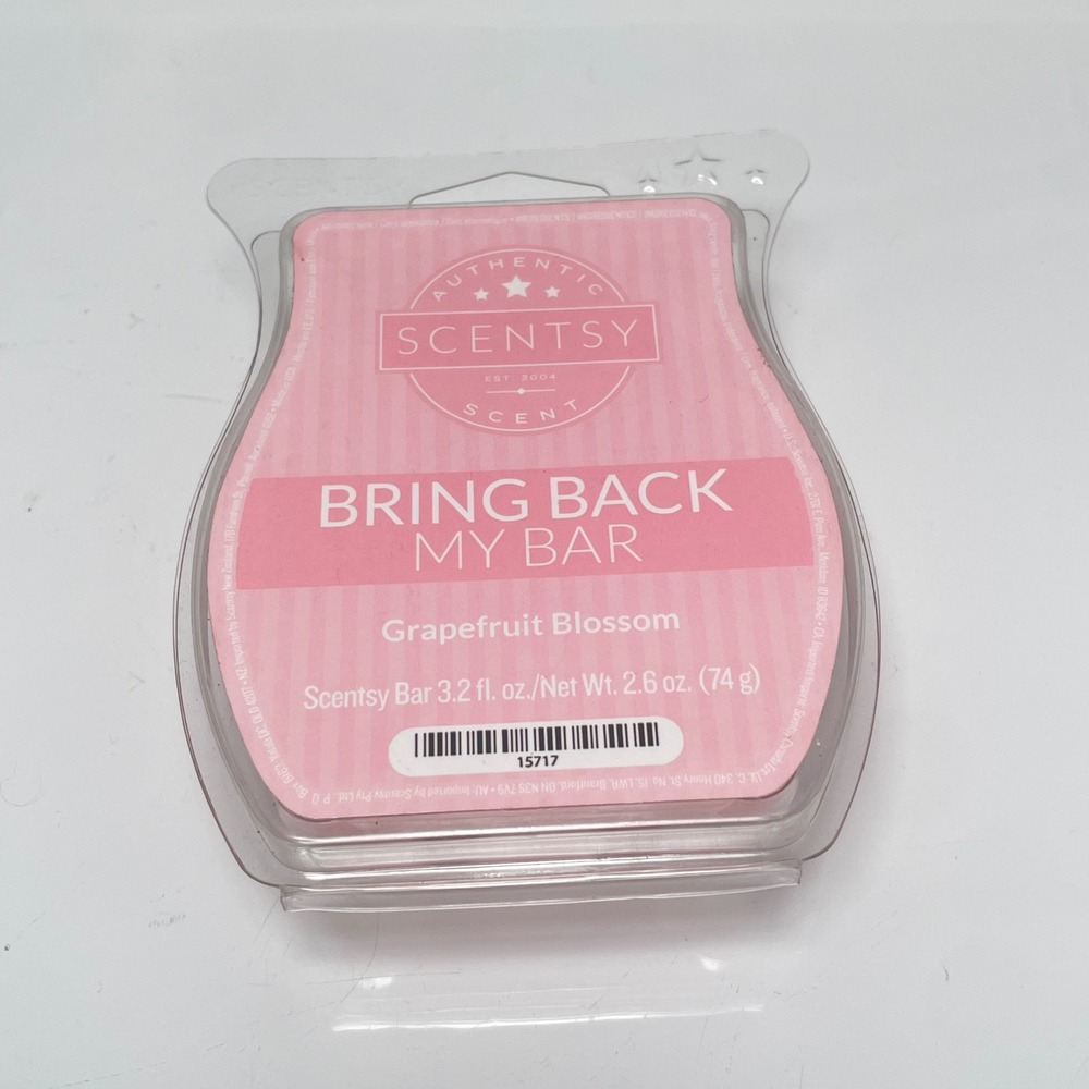 Scentsy Grapefruit Blossom Wax Bar Bring Back My Bar‎ 2.6 oz 74g 15717 New
